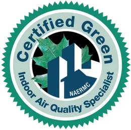 NAERMC Certified Green Indoor Air Quality Specialist badge