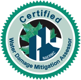 NAERMC Certified Water Damage Mitigation Assessor badge